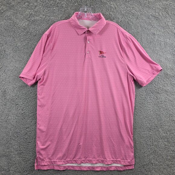 US Open Men's Pink Los Angels Country Club  Polo Shirt 123rd Size L - Picture 1 of 9
